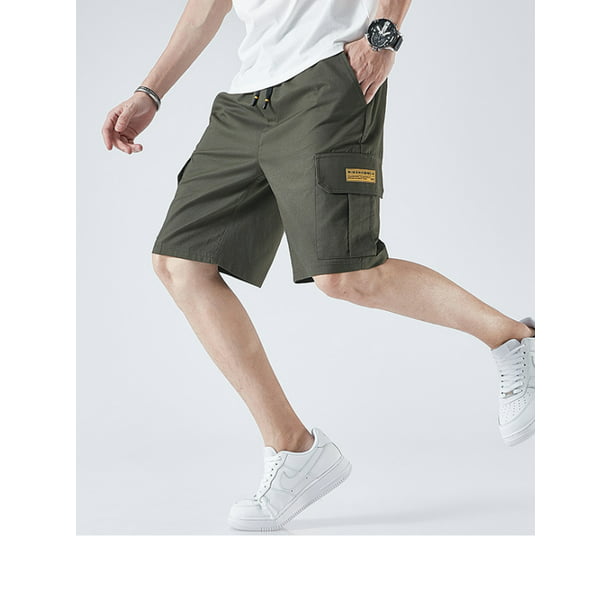 Summer Men's Casual Comfy Shorts Baggy Gym Sport Jogger Cargo Drawstring Pants
